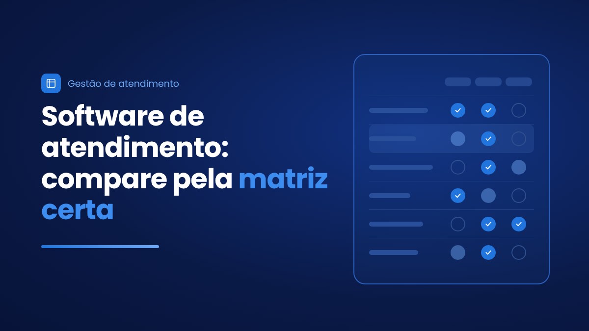 Matriz para comparar software de atendimento ao cliente