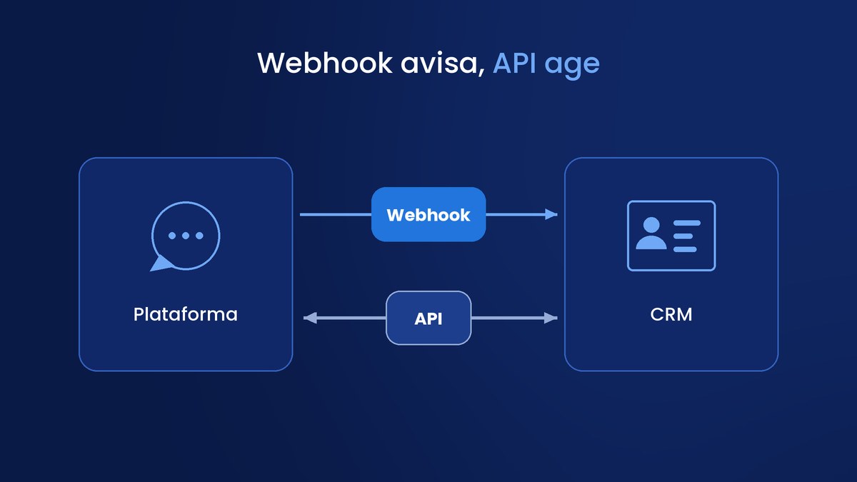 Webhook avisa, API consulta e grava
