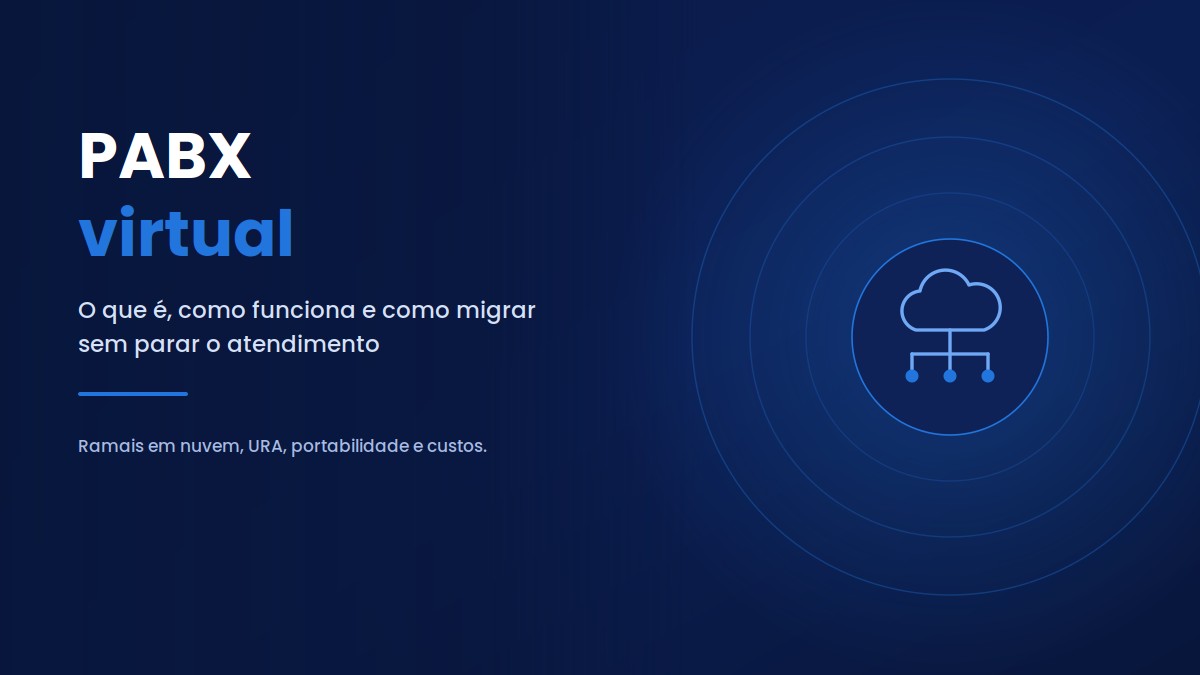 PABX virtual para telefonia corporativa na nuvem